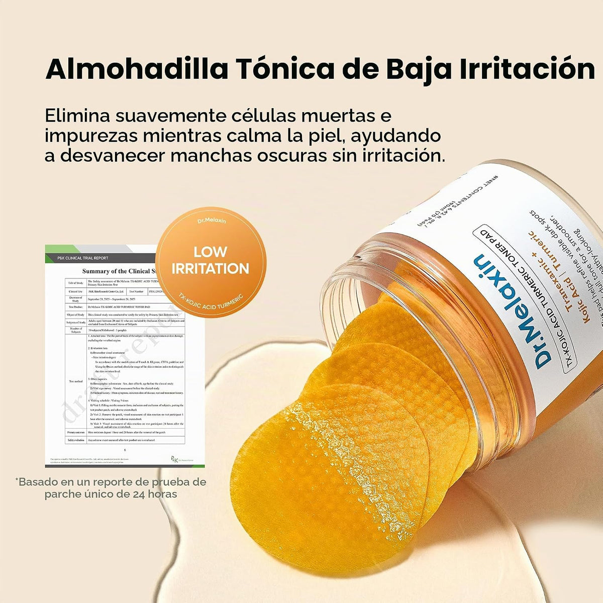 Dr. Melaxin TX-Kojic Acid Turmeric Toner Pad