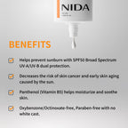 NIDA Invisible Fit Sunscreen SPF50