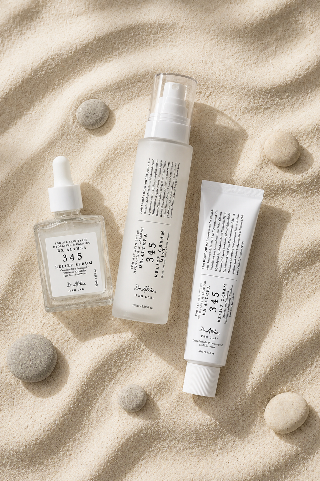 345 Relief Ritual™ | Cream + Mist + Serum