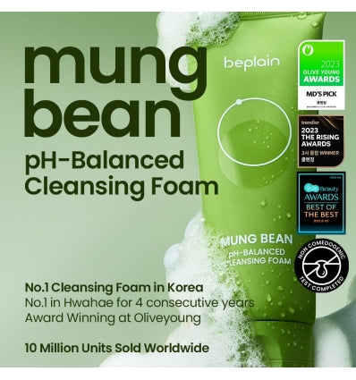 Beplain Mung Bean pH-Balanced Cleansing Foam 80ML